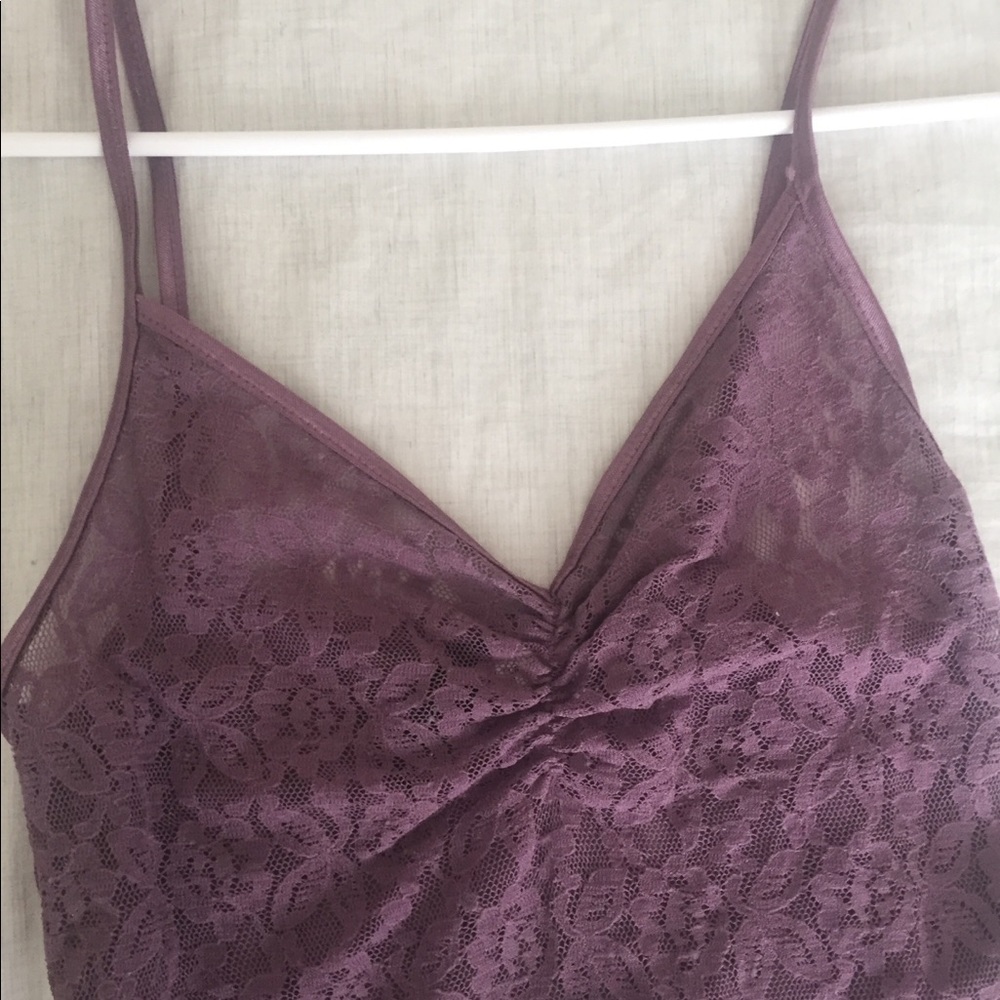 Sheer lace tank